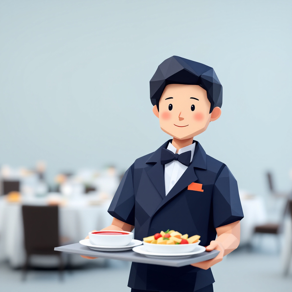 料飲サービスのキャラクターイラスト