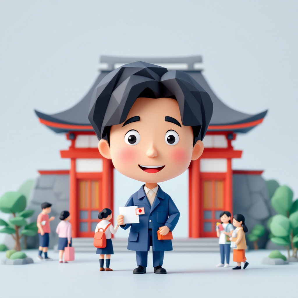 通訳案内士・インバウンドガイドのキャラクターイラスト
